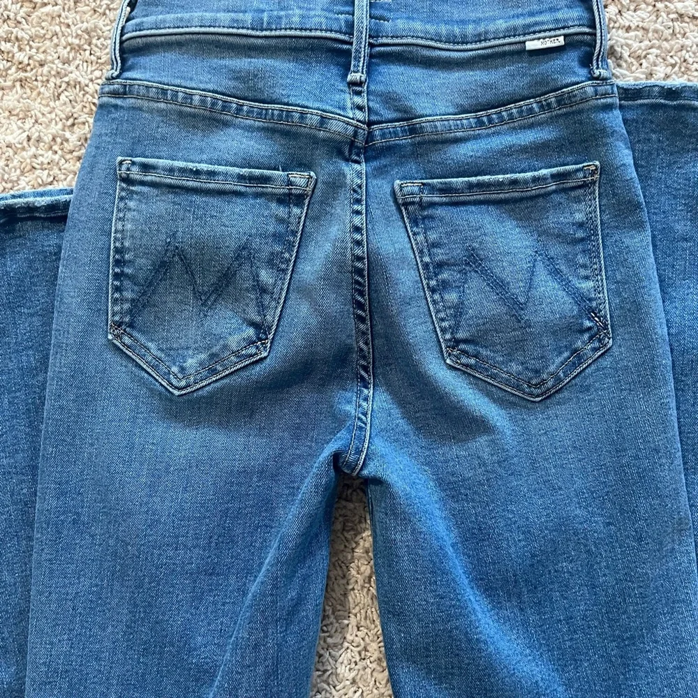 MOTHER Flare Jeans in Classic Blue - Picture 2 of 4